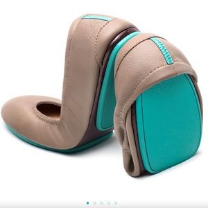 Taupe Tieks in original packaging